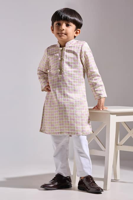 Neha Gursahani Multi Color Designer Kurta for Boys 