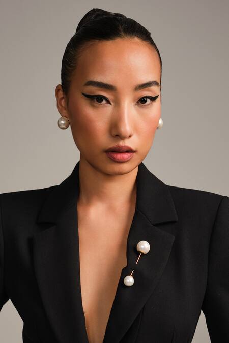 Anaash_White Pearls The Raya Pin _at_Aza_Fashions