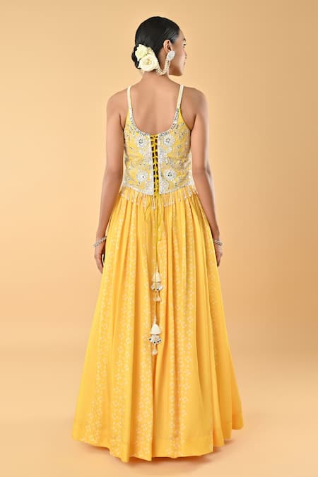 Keith Gomes Embroidered Blouse Skirt Set 