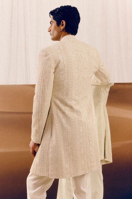 Amaare Embroidered Marhu Achkan Set 