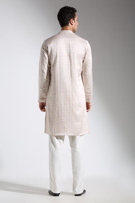 Neha Gursahani Multi Color Satin Linen Kurta 