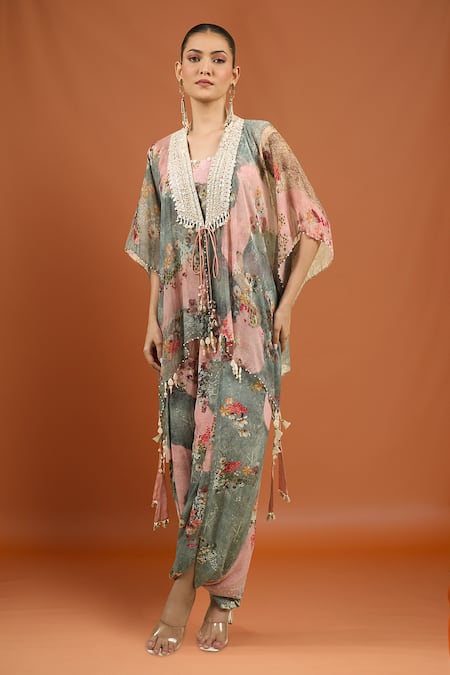ASEEM KAPOOR Multi Printed Jacket & Trouser Set 