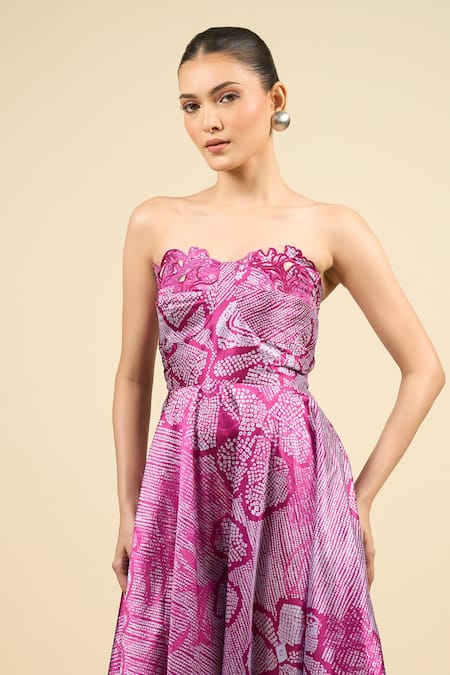 Saaksha & Kinni_Purple Embroidery Myra Designer Dress _Online_at_Aza_Fashions