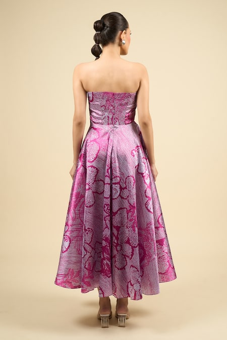 Shop_Saaksha & Kinni_Purple Embroidery Myra Designer Dress _at_Aza_Fashions