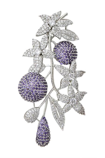 Buy Nazaakat By Samara Singh Purple Violet American Diamond Earrings Online at Aza Fashions Buy_Nazaakat By Samara Singh_Purple Violet American Diamond Earrings _Online_at_Aza_Fashions