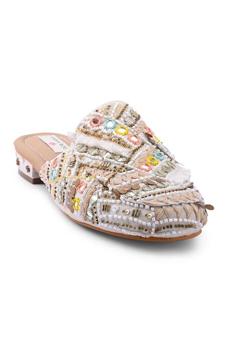 Buy_Doriaana_Multi Color Designer Flats _Online_at_Aza_Fashions