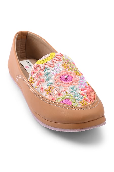 Doriaana Beige Brown Goblet Designer Shoes