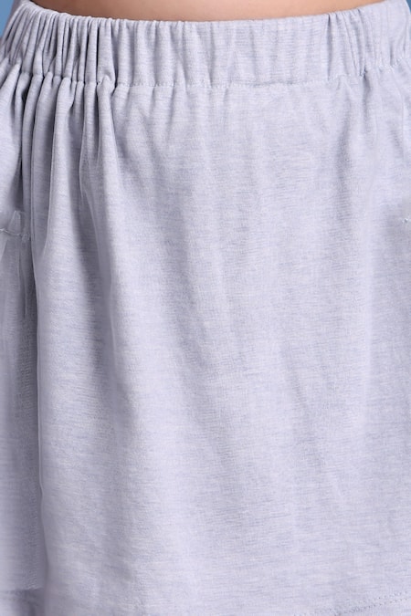 Buy_Petite Pomme_Sky Blue Cotton Designer Dress Set 