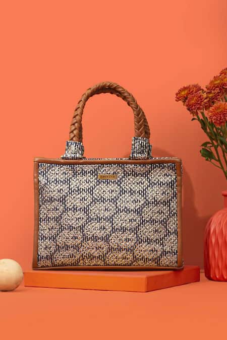 Buy_Amyra_Blue Embroidery Jasbira Handbag _Online_at_Aza_Fashions