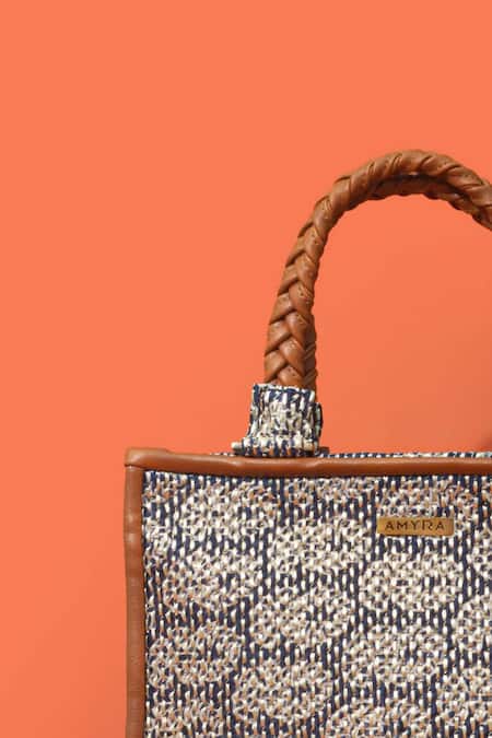 Shop_Amyra_Blue Embroidery Jasbira Handbag _Online_at_Aza_Fashions