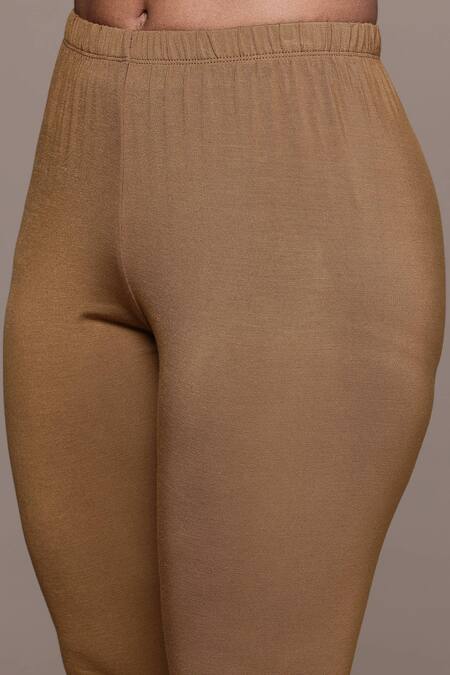 Buy_Ritu Kumar_Black Viscose, Lycra Embroidery Round Dewey Kurta Set With Leggings And Dupatta _Online_at_Aza_Fashions