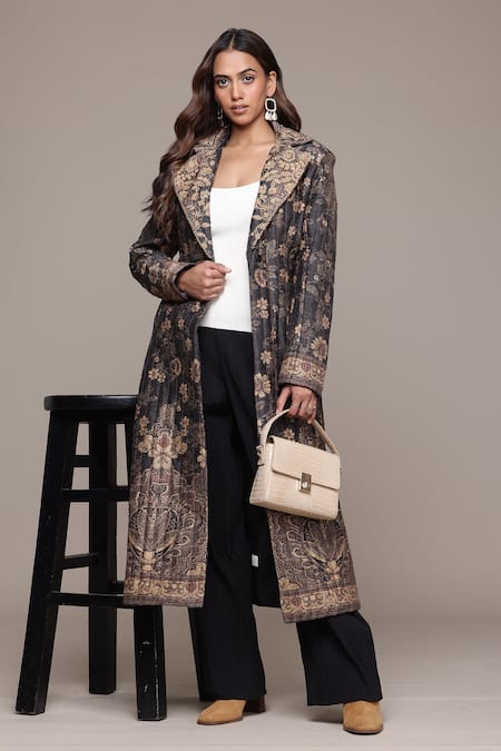 Ritu Kumar Black Arohi Embroidered Jacket 