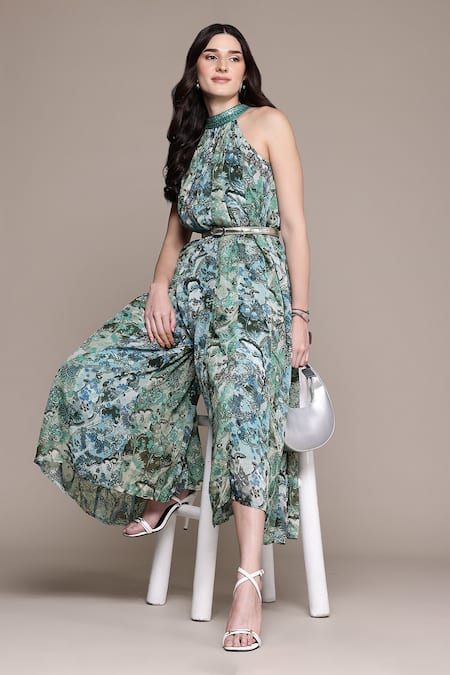 Ritu Kumar Blue Calabria Jumpsuit 