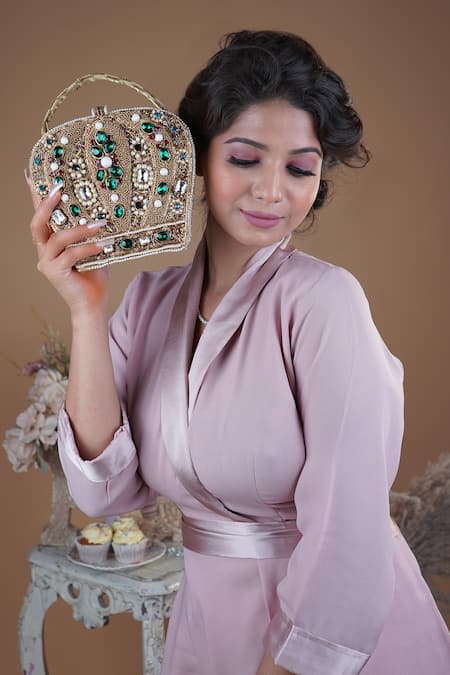 Puneet Gupta Crown Minaudiere Handbag 