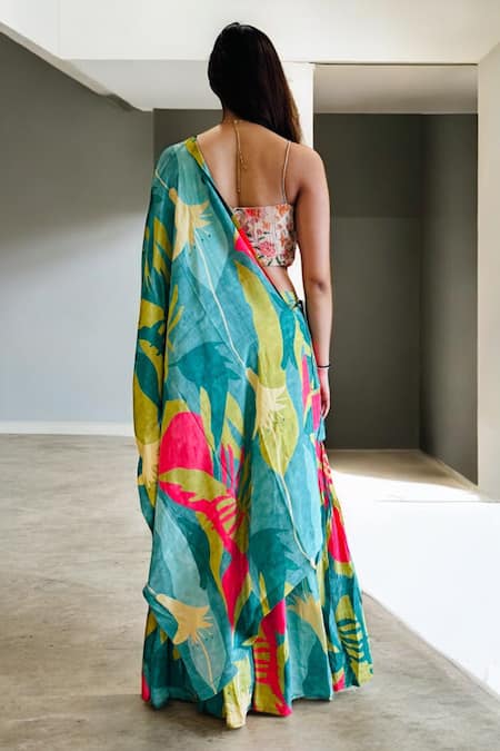 Label Lila Floral Print Sharara Set 