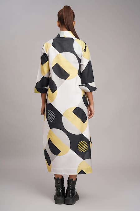 Taika By Poonam Bhagat Mango Retro Printed Dress