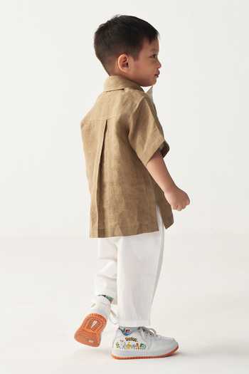 Three Embroidered Circle Shirt 