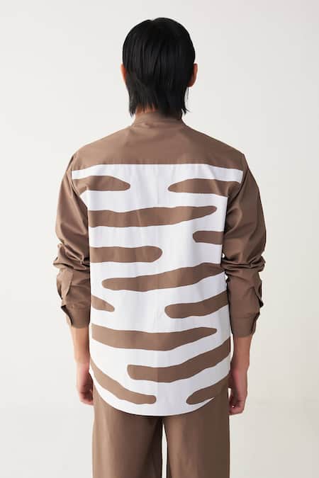 Three Abstract Applique Shirt 