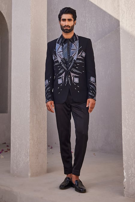 Yajy By Aditya Jain Designer Eternal Snow Tuxedo Set 