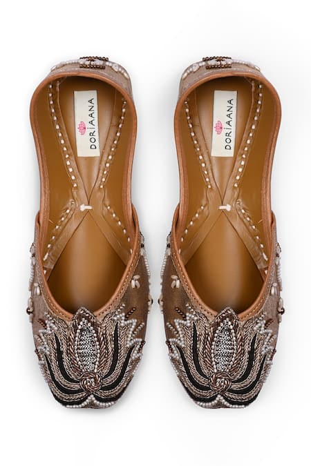 Doriaana Tamara Designer Copper Gold Jutti 