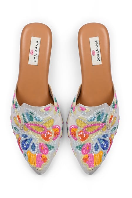 Doriaana Embroidered Designer Heels 