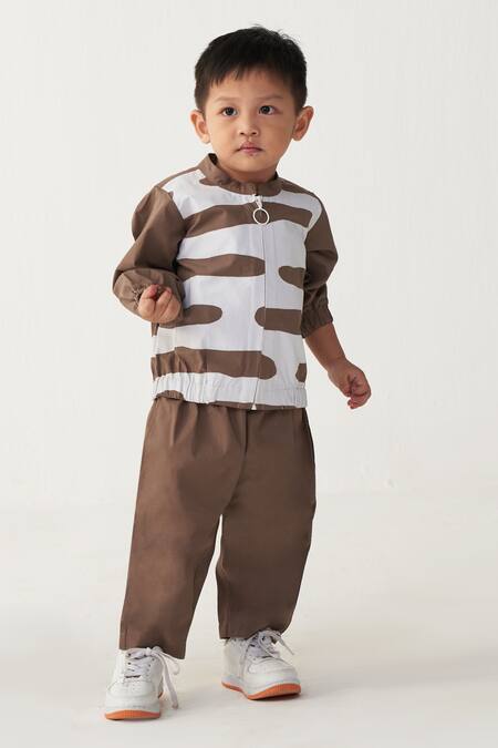 Three Abstract Bomber Jacket 