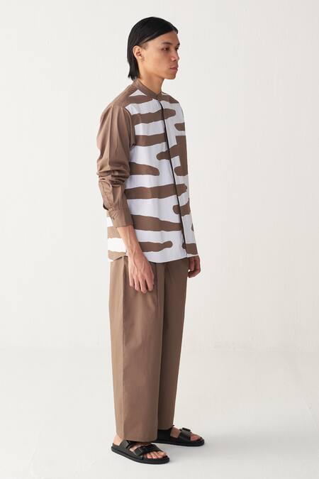 Buy Three White Poplin Applique Abstract Co-ord Set Online at Aza Fashions Buy_Three_White Poplin Applique Abstract Co-ord Set _Online_at_Aza_Fashions