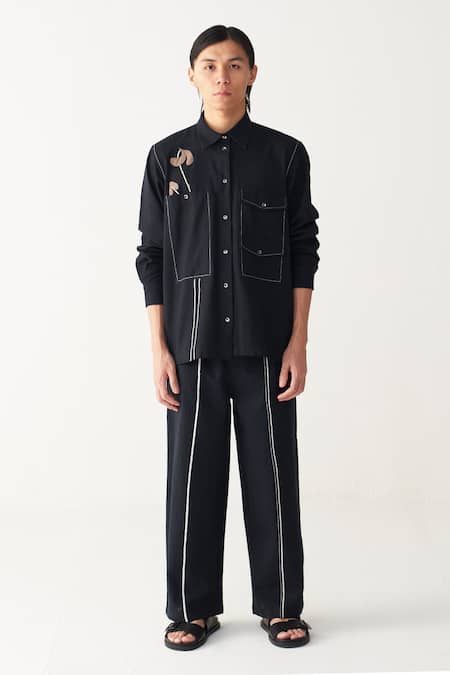 THREE Embroidered Detail Pant 