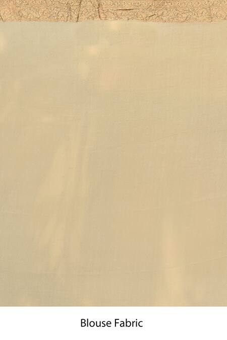 Naaritva India_Green Chiffon, Silk Zari Pastel Banarasi Hand Woven Saree With Running Blouse _Online_at_Aza_Fashions