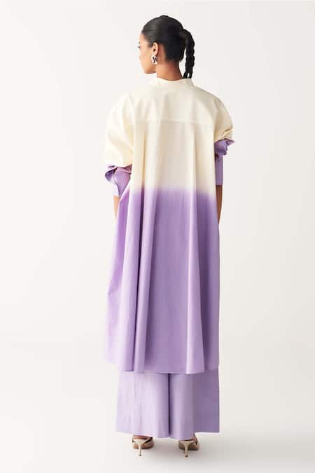 Three Dip-Dye Tunic & Inverted Box Pleat Pant 