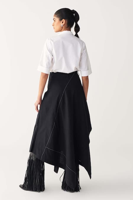 Three Embroidered Handkerchief Skirt Set