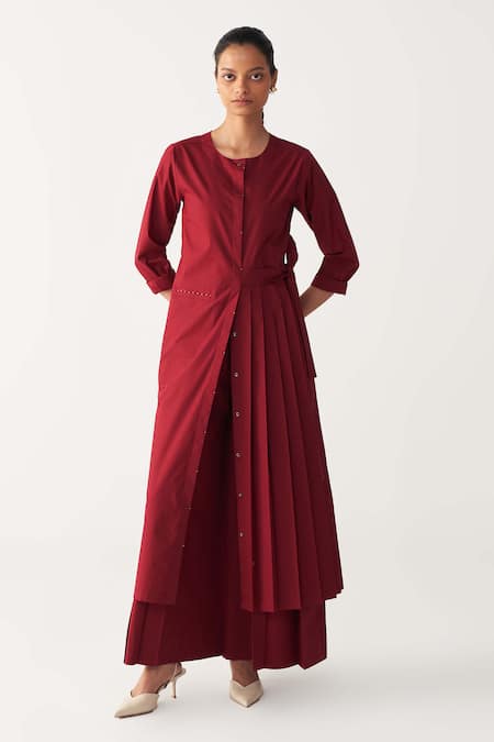 THREE Front Pleat Tunic & Inverted Box Pleat Pant 
