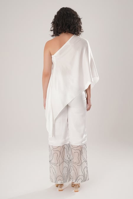 Atbw Asymmetric Off-Shoulder Top 