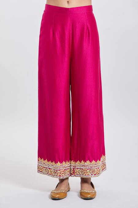 Buy Sheetal Batra Pink Embroidery Round Neck Shiza Hot Kurta Set Online at Aza Fashions Buy_Sheetal Batra_Pink Embroidery Round Neck Shiza Hot Kurta Set _Online_at_Aza_Fashions