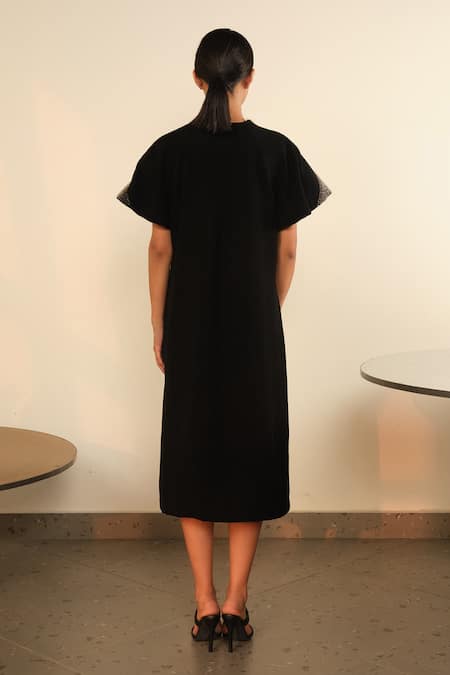 Somya Goyal Fish Gill Overlay Dress 