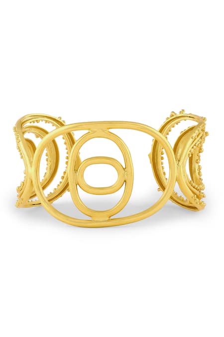 Mnsh Vine Oval Triple Cuff 