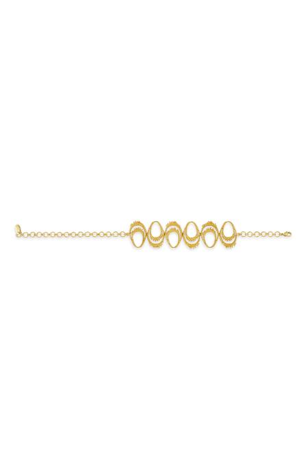 Mnsh_Gold Plated Vine Oval Choker _Online_at_Aza_Fashions