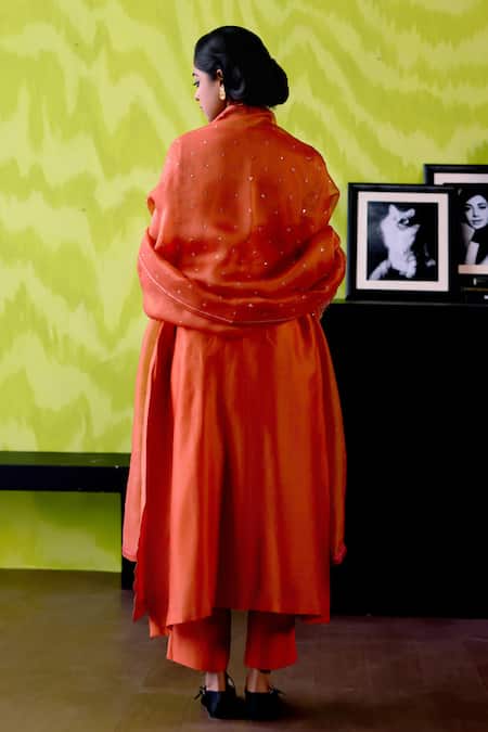 Deep Thee Rust Orange A-line Kurta Set 