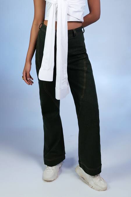 Pocket Stories_White Cotton Round Neck Wrap And Tie Elegance Top _Online_at_Aza_Fashions