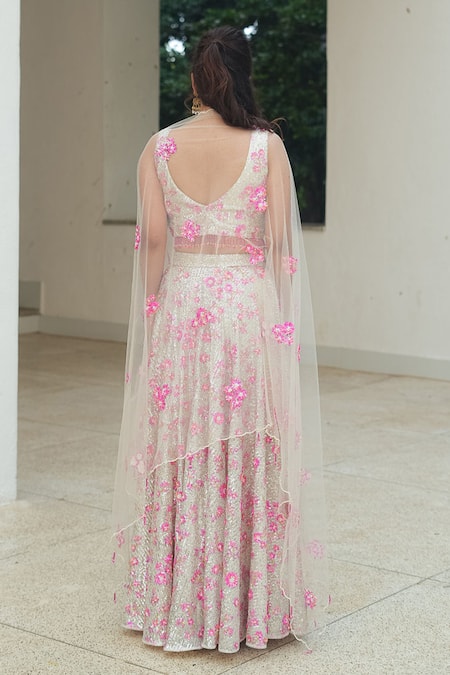 Pooja Bagaria Jazz it up Pink Lehenga Set 