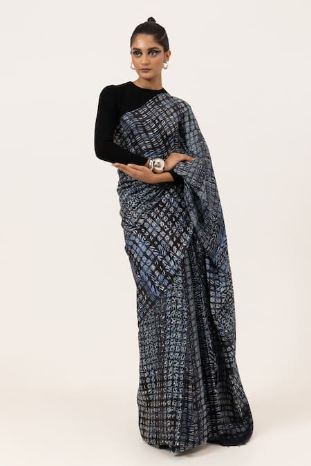 Unallume By Nisha Designer Safari Silk Saree 
