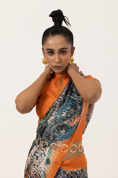 Unallume By Nisha Enchanted Canopy Silk Saree 