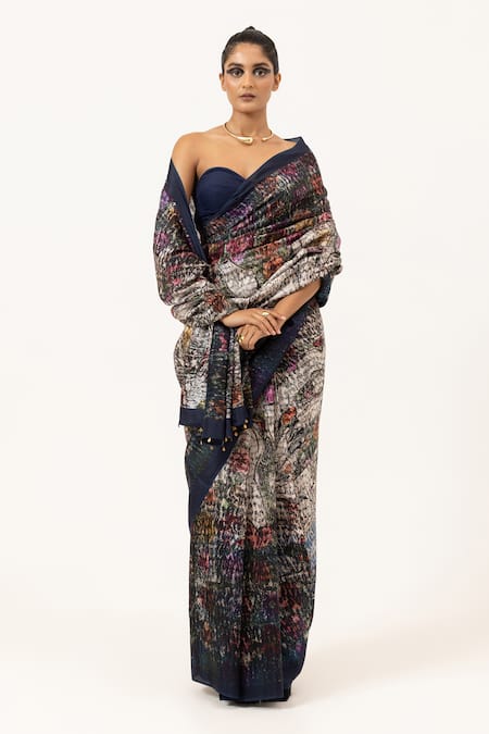 Unallume By Nisha Whispering Bloom Silk Saree 