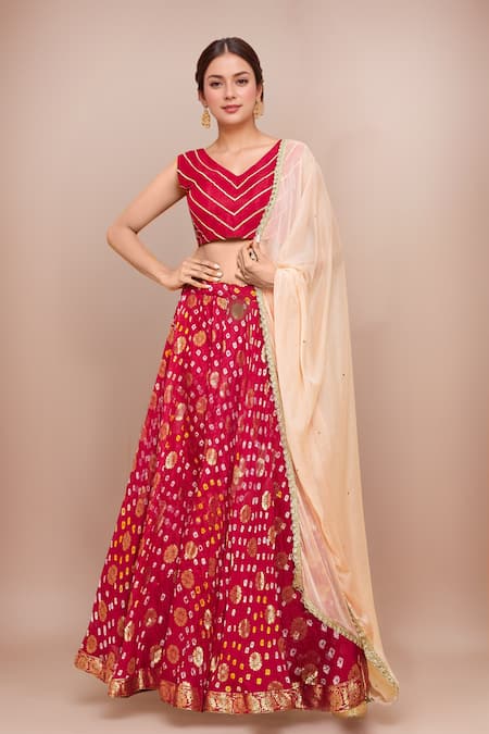 Samyukta Singhania Zari Floral Butti Lehenga Set 