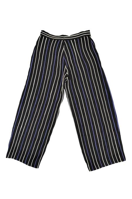 Buy_KA-Sha_Black Cotton And White Striped Pant _Online_at_Aza_Fashions