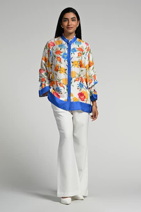 Taroob Papillion Garden Silk Shirt 