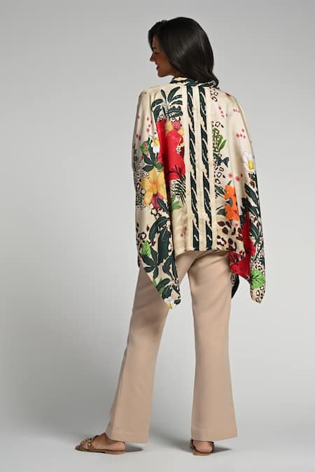 Taroob Jungle Rhapsody Silk Kaftan 