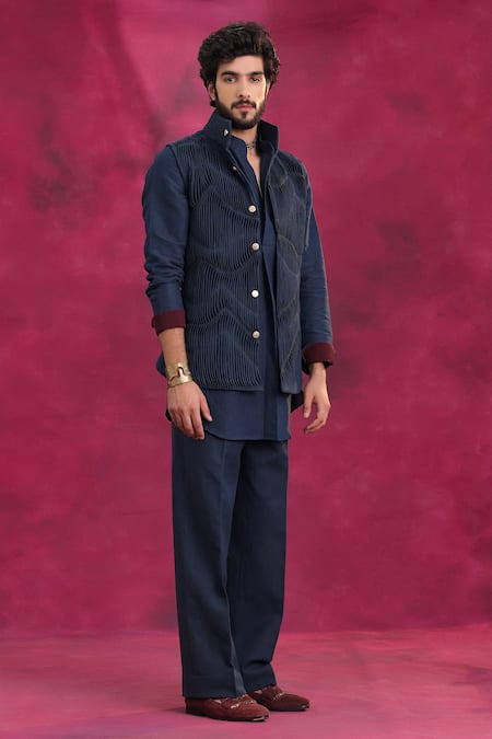Jatin Malik Midnight Ripple Set 