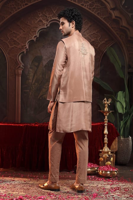 Miku Kumar Copper Brown Tanv Kurta Set 