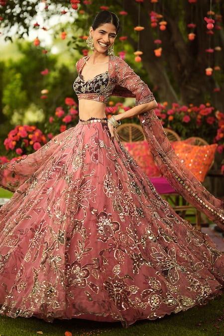 Mahima Mahajan Embroidered Lehenga With Blouse 